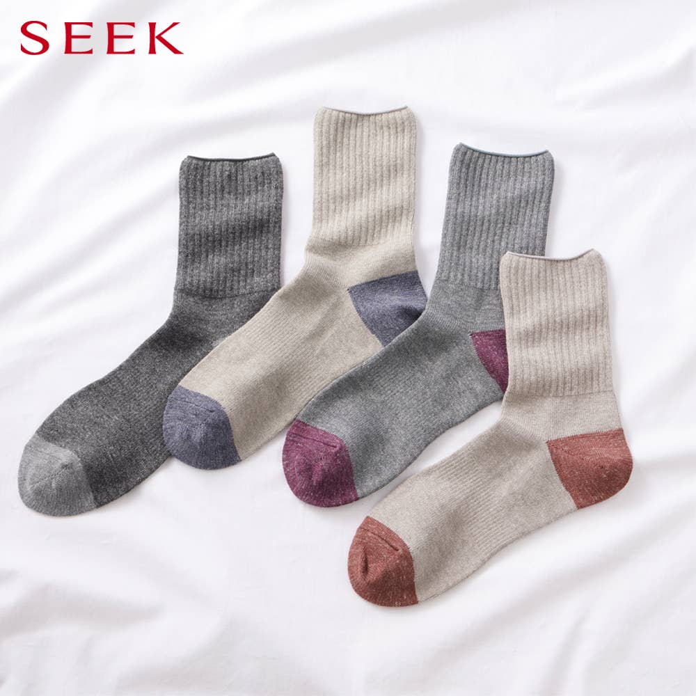 カジュアルソックス オーガニックコットン混